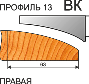Фрезы напаянные т/с ВК-15 для изготовления филенки